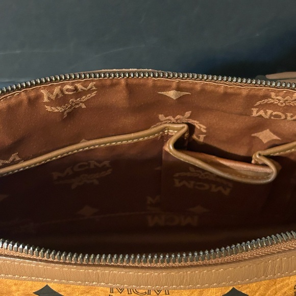 MCM Visetos Cognac Handbag - Picture 4 of 14
